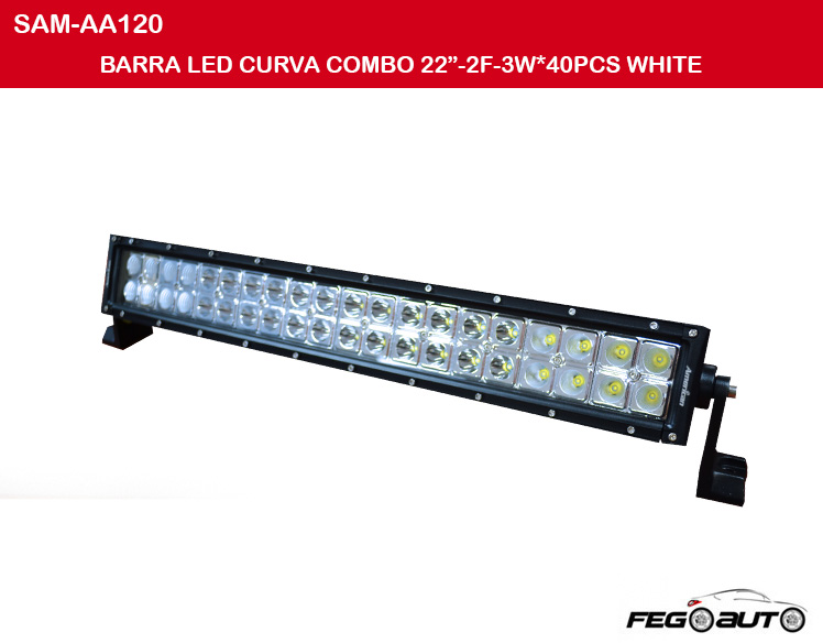 BARRAS LED: BARRA LED CURVA COMBO 22-2F-3W*40PCS WHITE